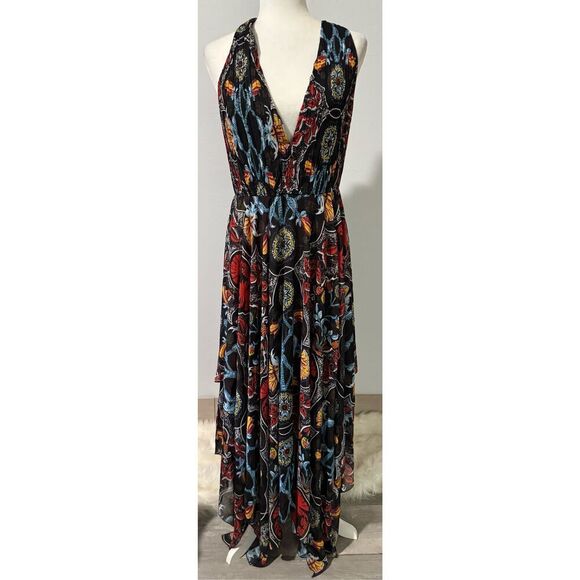 Alice + Olivia Goddess abstract pattern maxi dress 8 - Picture 3 of 14
